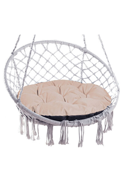 Other 65 cm garden cushion for hanging chair stork's nest waterproof cappuccino