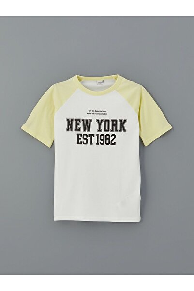 LC Waikiki Crew Neck Printed Boy's T-Shirt