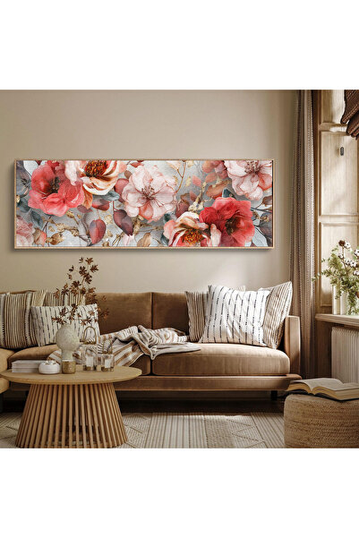 woodhomeworks Tek Parça Gerçek Ahşap Yatay Panorama Çerçeveli Tablo