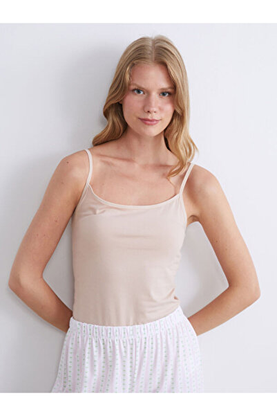 LC Waikiki Rmz Gi̇yi̇m Farkiyla U Roba Collar Rope Strap Women's Undershirt