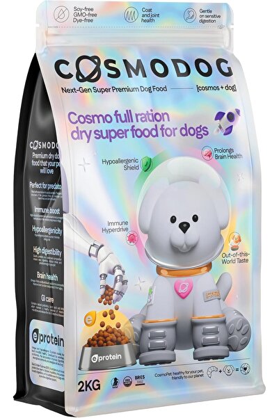 Cosmopet طعام الكلاب الجاف COSMODOG بنكهة البط والبروبيوتيك مع بروتين E للكلا...