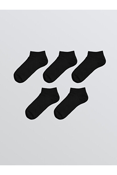 LC Waikiki Black Women's Bamboo Booties Socks 5-Pack