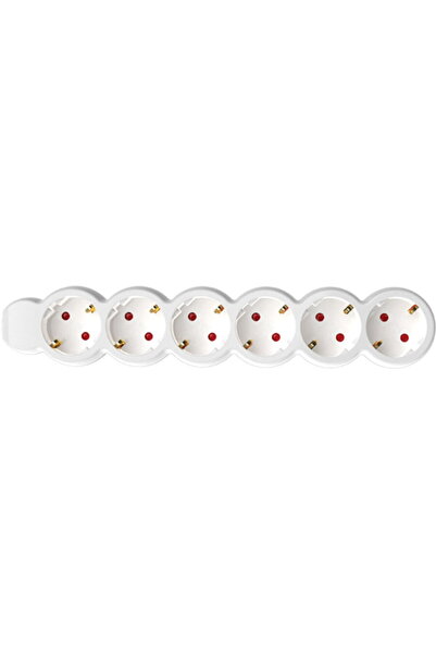 Somogyi Extension cord 6 sockets, 5 m, 3x1.5mm2, white