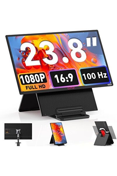 Qova 23.8 inch Portable Expandable Monitor, Qova®, IPS Screen, Full HD 1080p,...