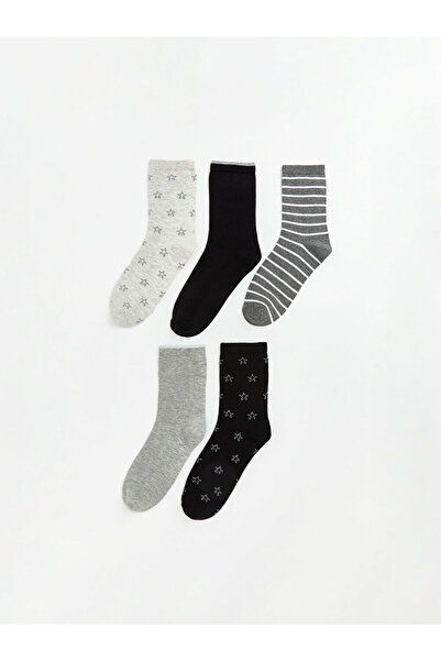 LC Waikiki Esvab • Modern & Distinctive Embroidered Women's Socks, Pack of 5