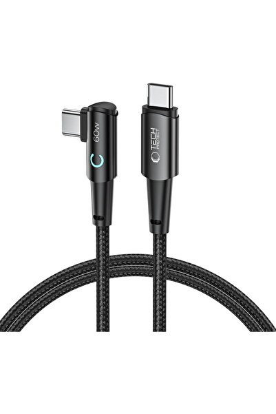 Tech-Protect CABLU ULTRABOOST „L” TYPE-C 60W/6A 100CM GRI