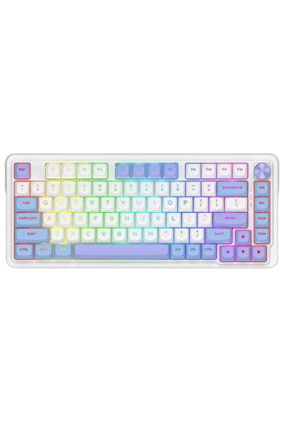 REDRAGON Cyrus Pro, RGB LED, USB/USB Wireless/Bluetooth, Alb-Moc