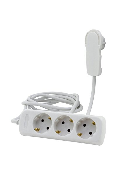 Rev Multiple Socket Outlet 3-fold 2m white