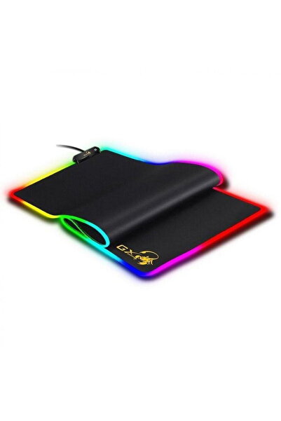 GENIUS Gaming Mouse Pad GX-Pad 800S RGB, Textile with rubber base, Black, Rec...