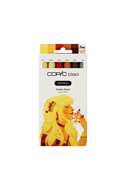 Copic CIAO PORTRAIT SET GOLDEN GRACE 6 LI
