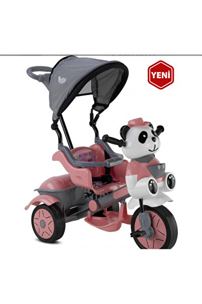 Ümit LITTLE PANDA ÜÇ TEKER İTMELİ PEMBE BİSİKLET