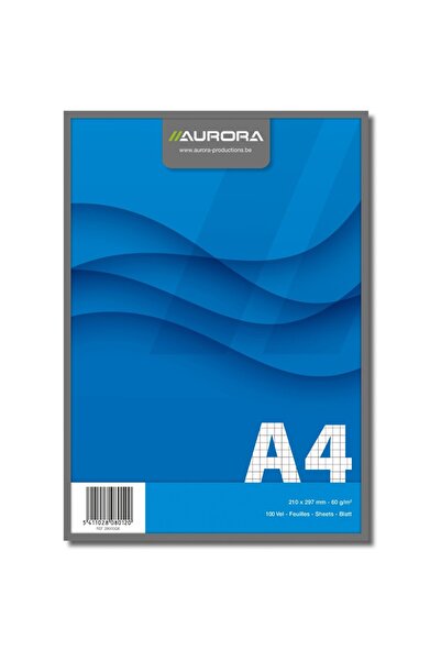 Aurora Blocnotes capsat, A4, 100 file - 60g/mp, microperforații, Office - mat...