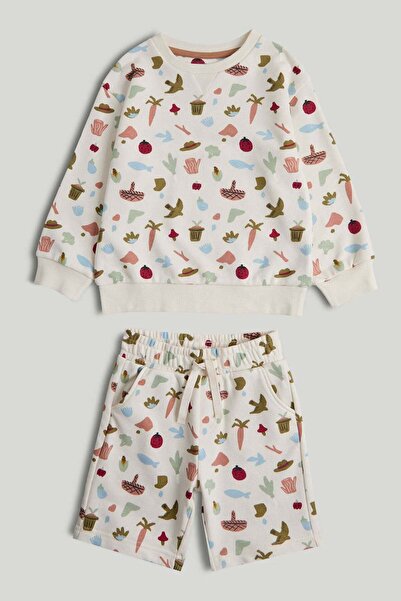 MOTHERCARE Homegrown Sweatshirt and Shorts Outfit