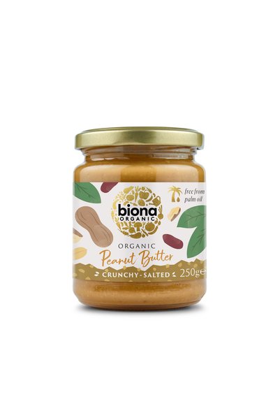 biona Crema de arahide crunchy cu sare 250g