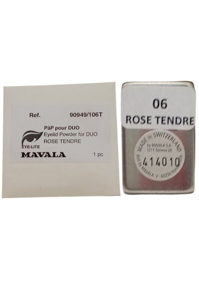 Mavala , Duo Satin, Pudră fard de pleoape, Rose Tendre, x, 1,2 g *Tester