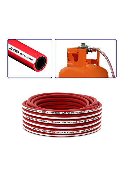 ALAYED Red (Alpha Flex) gas hose - 40 meters - 8 mm from Al-Ayed