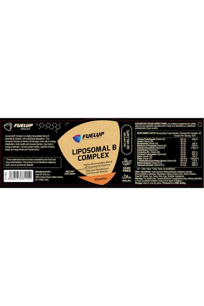 Fuel Up Complexul B lipozomal