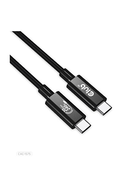 Club 3D Cablu bidirecțional CLUB3D USB4 Gen2x2 Type-C 4K60Hz, date 20Gbps, al...