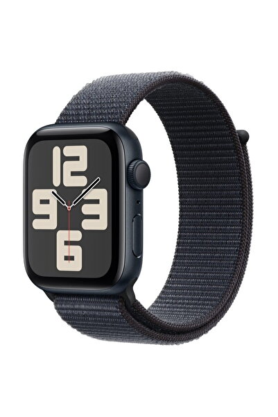 Apple Carcasă din aluminiu Midnight de 44 mm pentru ceas SE GPS cu buclă spor...