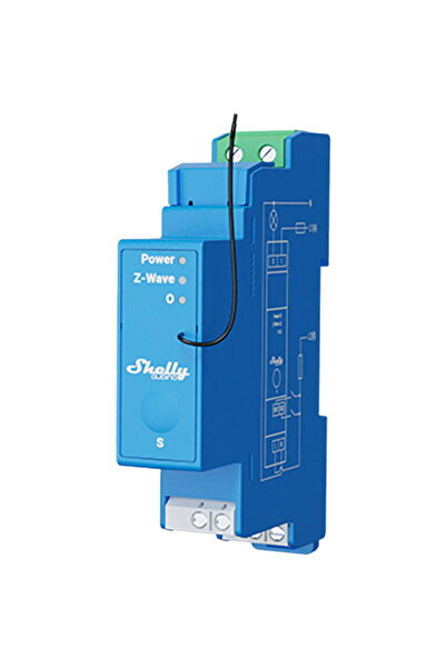 Shelly Releu 1 canal pentru sina DIN Qubino Pro 1, 16A, albastru, 94x19x69mm