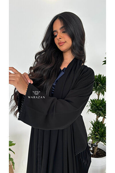 Warazan عباية بستايل كسرات من الخلف