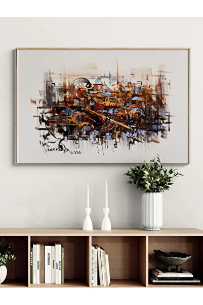 Simurg Sanatevi Sessiz Patlama Yağlı Boya Tablosu