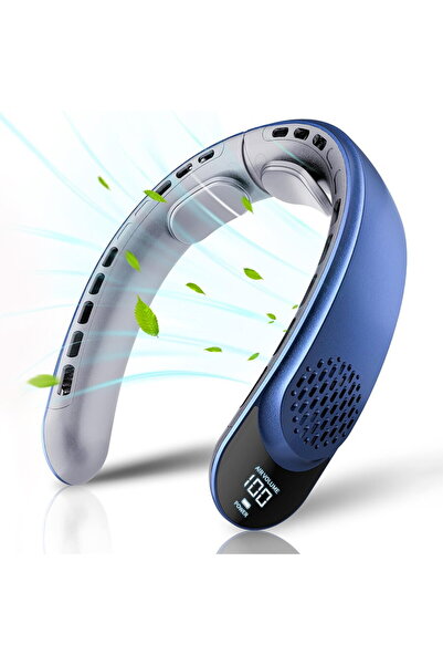 Techsuit Neck Fan 4000mAh, 7300RPM - (S8) - Blue