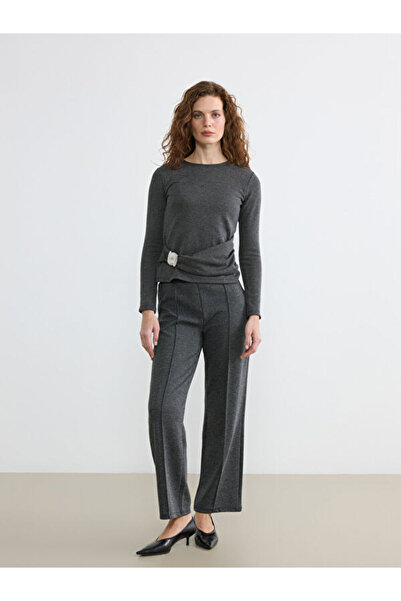 LC Waikiki I راهات كيرفوت بنطلون نسائي مطوي بنقشة مريحة من Freezen Store