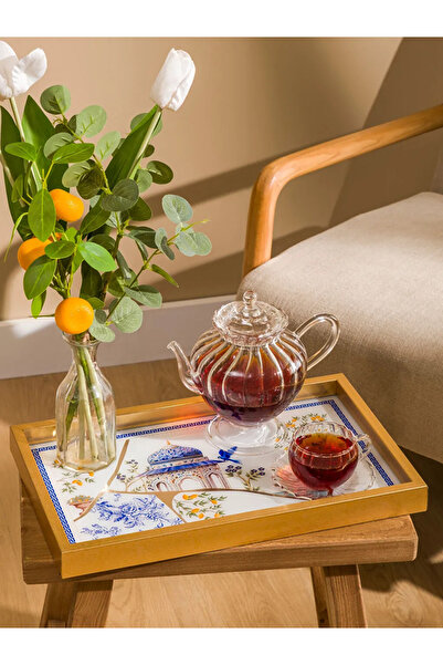 LC Waikiki Lcw Home Mixed Printed Decorative Tray 24X39 cm