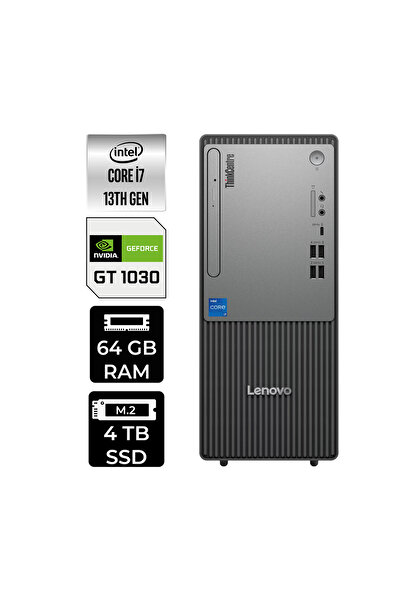 LENOVO ThinkCentre Neo 50T G5 i7 13700 64GB 4TB SSD GT1030/4GB FDOS Masaüstü ...