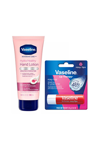 Vaseline Rosy Lips Care Dudak Balmı 4.8gr / Hydra Healthy Yoğun Bakım El Ve T...