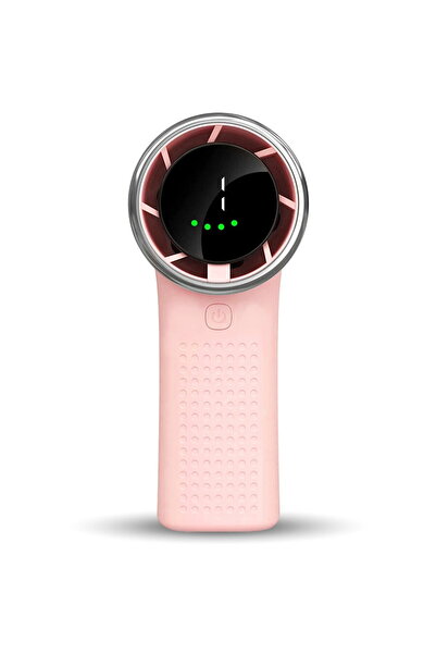 Techsuit Portable Fan with Battery and Digital Display, 3600mAh - (A8) - Pink