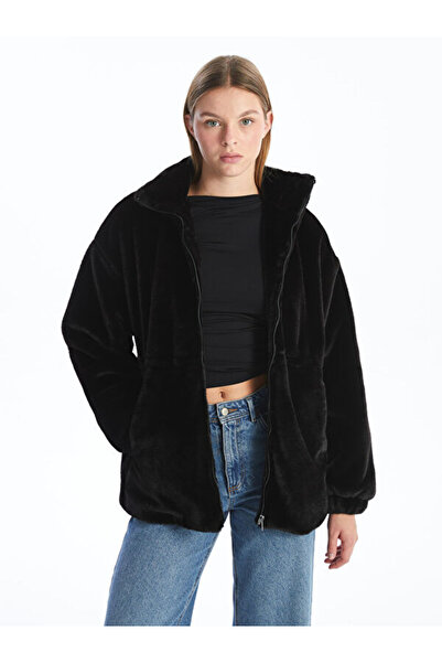 LC Waikiki RMZ GİYİM FARKIYA Γυναικείο Γούνινο Παλτό Hakim Roba