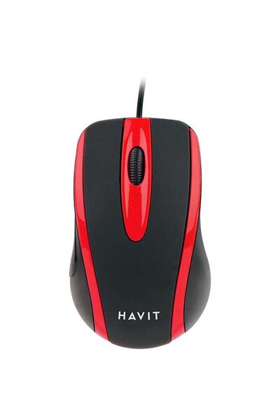 Havit MS753 1000 DPI negru și roșu