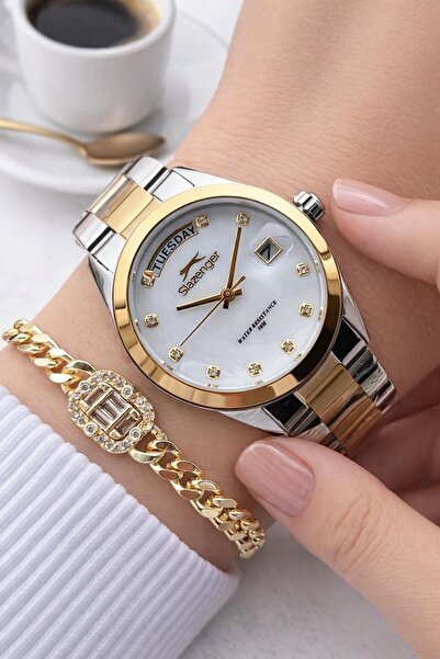 Slazenger Special Dial 2 Year Warranty 5 Atm Water Resistant Women Wrist Watc...