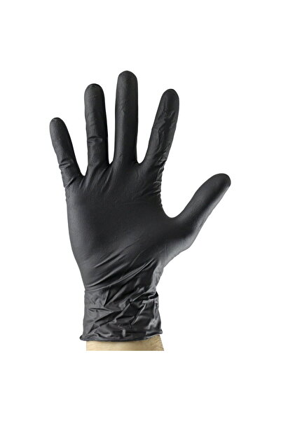 JBM Black disposable gloves, nitrile, 5 mil thickness, size L, 100 units per box
