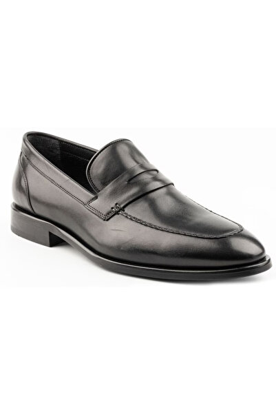 MARCOMEN Black loafers, genuine leather, 40
