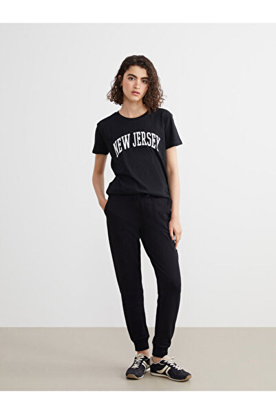 LC Waikiki Rmz Gi̇yi̇m Farkiyla Women's Jogger Sweatpants with Waist Drawstring