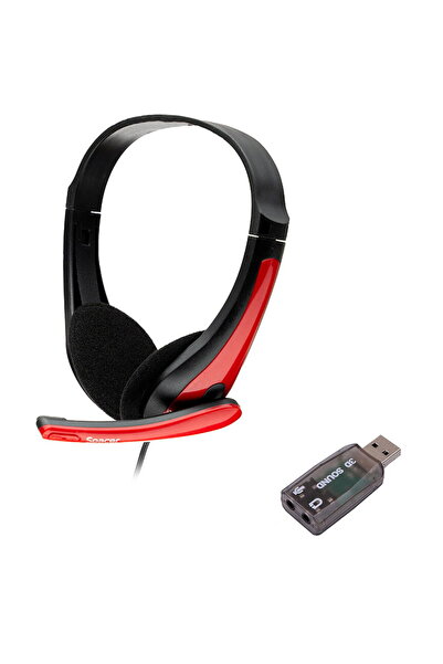 Spacer Microfon Negru/Rosu