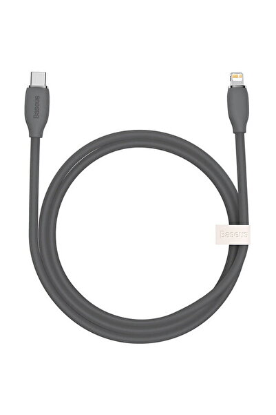 Baseus Cablu Jelly USB-C la Lightning, 20W, 1,2m Negru