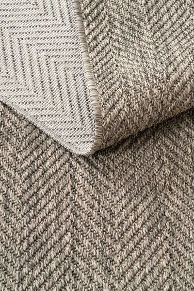 Oriente Home Velora Gri Hasır Dokuma Jüt Kaymaz Taban Sisal Kilim Yıkanabilir Mutfak Halı 1900