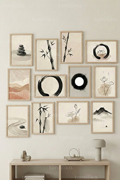 Tontilika Σετ ζωγραφικής 12 τεμαχίων Zen Minimal με 2 επιλογές χρωμάτων και δ...