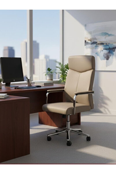 BEC13 كرسي مكتب فاخر - تصميم مريح بلمسة جلدية عصرية