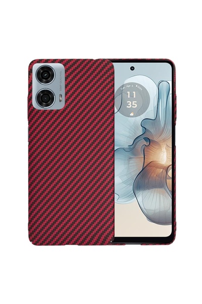 SKYDDAR INNOVATION Case for Motorola Moto G24 Power, carbon texture, Carbonit...