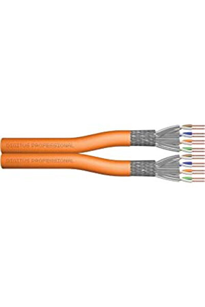 Digitus Cablu de instalare profesional Cat7 S/FTP duplex, Dca (portocaliu, ta...