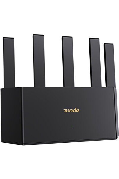 Tenda Wireless, AX1500, 1 Gigabit WAN, 3 x Gigabit LAN, 5 antene externe, Wi-...