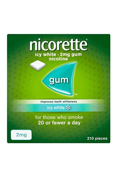 nicorett Nicorette 210-Piece Icy White Chewing Gum 2mg