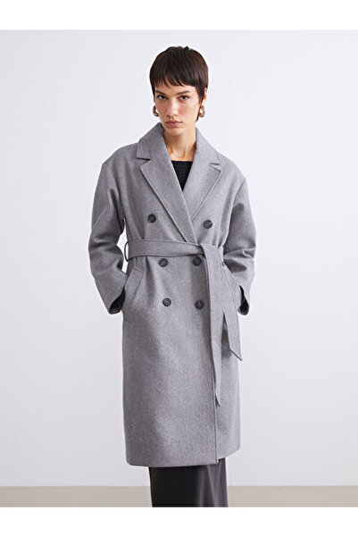 LC Waikiki Sparkling Choices Double-Breasted Roba Women's Cashmere Coat from ...