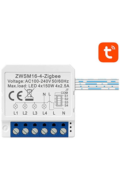 Avatto Smart ZigBee In-wall Switch ZWSM16-W4 TUYA