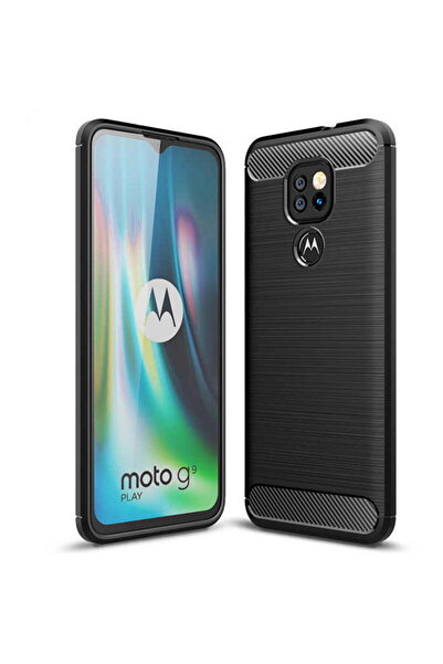 Techsuit Husa pentru Motorola Moto E7 Plus / Moto G9 Play - Carbon Silicone -...